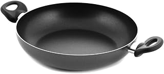 HOME Maitre Cacerola con 2 Asas, Revestimiento Antiadherente, 24 Cm, Aluminio, Color Negro, Metal, Antracite/Nero, 24 cm