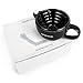 QSHAVE Shaving Scuttle Mug - Keep Lather Always Warm Large Deep Size Bowl Handmade Pottery Cup (Black)