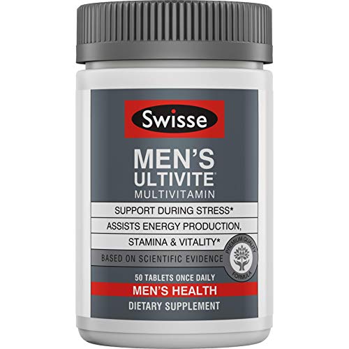 Swisse Mens Vitamins - Men's multivitamins, mens multivitamin, multi vitamins supplements for men, mens daily multivitamins for men, mens vitamins multivitamin men, daily vitamins men - 50 tablets