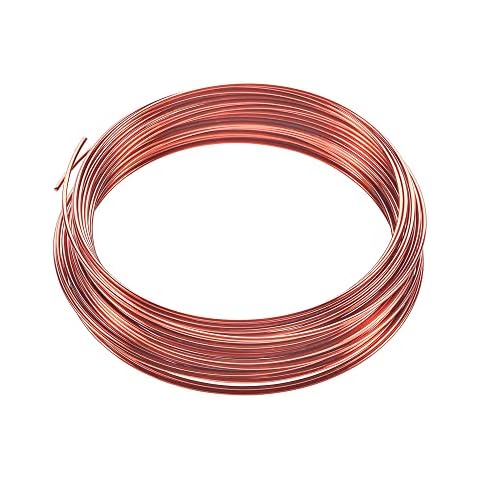 Kupferdraht,ø 2.0mm-10m,Kabel,Basteldraht,Schmuckdraht,Kupferdraht 1mm,Kupferdraht 3mm,Basteldraht DüNn,Reiner Kupferdraht,Draht,Blanker T2 Kupferdraht,Coil Kupferdraht Wickeldraht,Cu 99 Diy Draht Cover