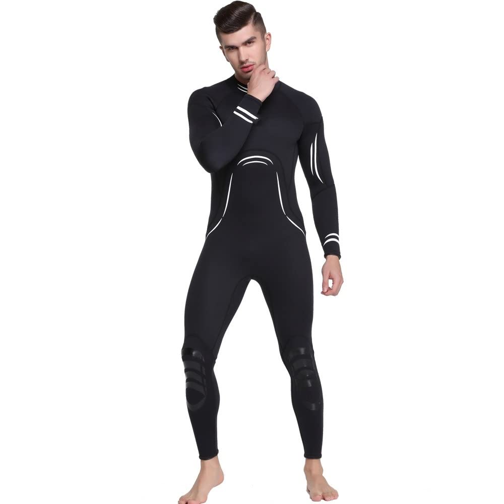 Combinaison de plongée une pièce pour couple - Combinaison de plongée en néoprène de qualité supérieure pour adulte - Combinaison courte de 3 mm (Couleur : homme, taille : XL)