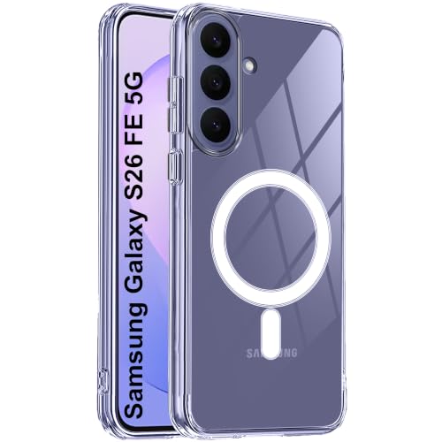 Image of Zapcase Back Case Cover for Samsung Galaxy S26 FE 5G | Compatible for Samsung Galaxy S26 FE 5G Back Cover | Compatible with MagSafe | Scratch-Resistant Back Cover | Clear