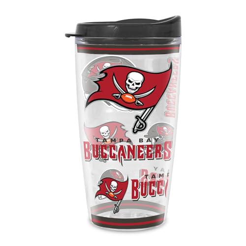 Image of Rico Industries NFL Football Double Wall Mayhem 16oz Tritan Tumbler W Lid