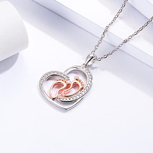 Pregnancy Gifts for First Time Mothers: Mom to be Sterling Silver Necklace Bracelet Earrings for Expecting Women Gifts for Pregnant Wife Daughter Sister Friends4