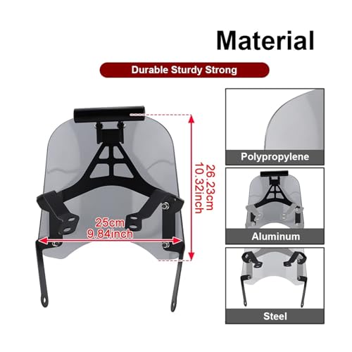 Bulle déflecteur de vent et support de navigation pour Honda MSX Grom 125 - 3