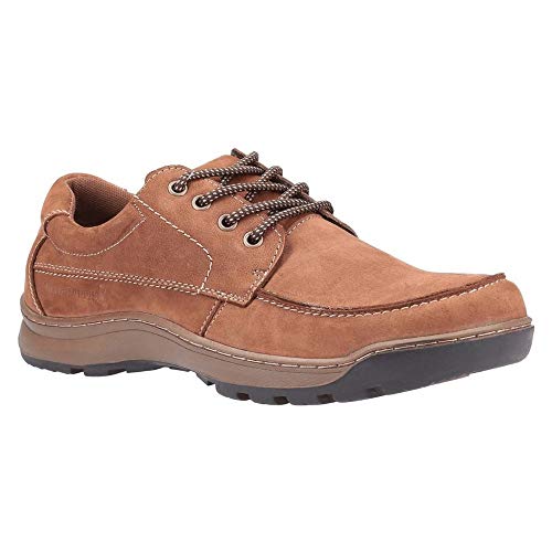 Hush Puppies Men's Tucker Lace Oxford Flat, TANNU, 13 UK