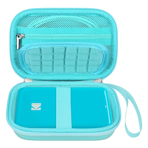 Elonbo Carrying Case for KODAK Step Instant Smartphone Photo Printer, Portable Mini Color Wireless Mobile Print Digital Camera Hard Travel Bag, Picture Printer Storage Holder, Green+Green