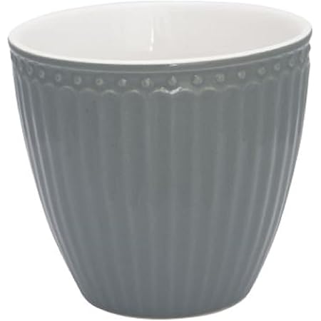 GreenGate Latte Cup „Alice“ – Porzellan, Pale Green, Für Kaffee & Tee, Mikrowellen- & Spülmaschinenfest