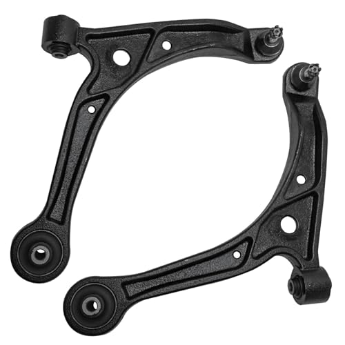 Image of Detroit Axle - 8pc Front End Suspension Kit for 2002 2003 2004 Honda Odyssey, 2 Lower Control Arms w /Ball Joint 4 Inner Outer Tie Rods 2 Boots Replacement