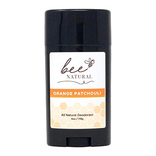 Sister Bees Bee Natural Orange Patchouli Aluminum Free Deodorant- Made with Beeswax- Essential Oils- Made in USA