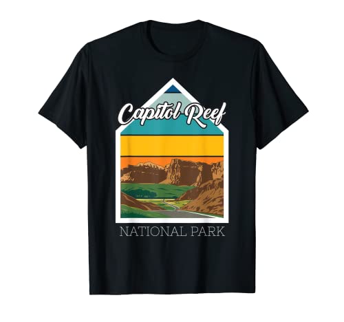 Souvenir, campeggio nel parco nazionale di Capitol Reef, Utah Maglietta