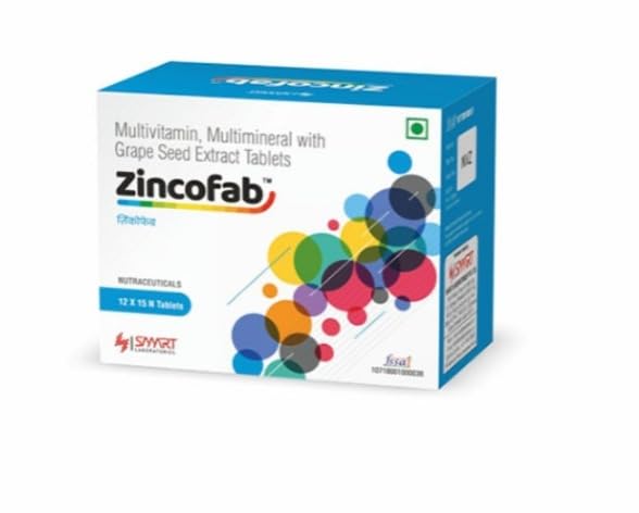 ZINCOFAB (MULTIVITAMIN,MULTIMINERAL WITH GRAPE SEED EXTRACT TABLETS) PACK OF 6-image-32