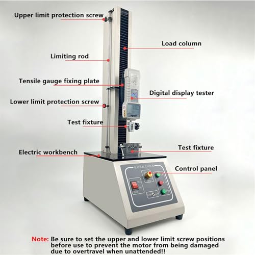 Medidor de fuerza digital de 100 N de capacidad para pruebas de empuje y tracción en textiles, equipo deportivo, aplicaciones científicas y medición de resistencia del material