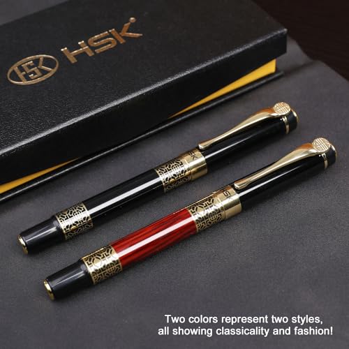 Stylo de luxe pour dirigeant de bureau HSK noir classique rétro - 5