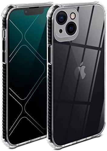 Coque pour Apple iPhone 13 ONEFLOW en silicone transparent avec protection photo 3D intégrée Noir