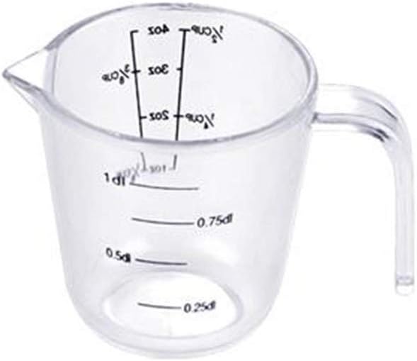 Measuring Cup, Clear Scale Plastic Household Cooking Baking Used For Dry Liquid Ingredient (Size : 100ml) ()