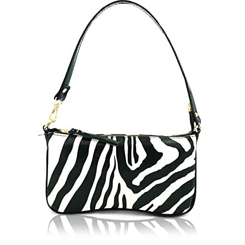 Sakwoods Women Pu White & Black Shoulder Bag (B09YNZ6BFG) Amazon Price History, Amazon Price Tracker