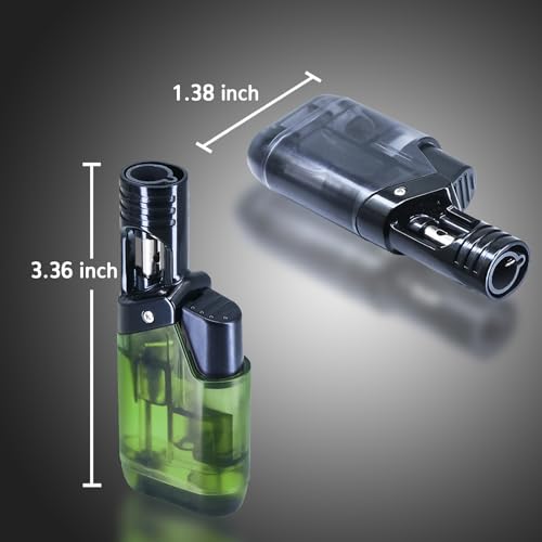 Encendedor de soplete mini recargable a gas butano x2 miniatura 5