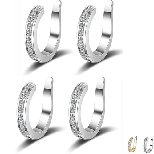 Clips para orejas para corrector de orejas, clip corrector de orejas ajustable sin perforación para mujeres y hombres, brazalete de oreja ligero sin perforación para uso diario, mejora suavemente la