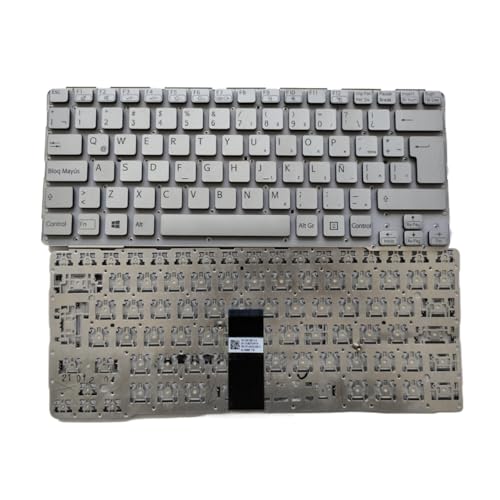 Clavier Sony VAIO SVE14 argenté sans rétroéclairage pour une frappe fluide et précise