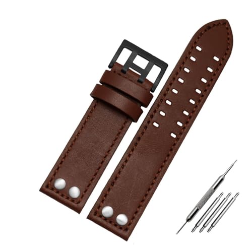 Cong Yi 20mm 22mm �{�v�r���v�o���h �n�~���g�� �J�[�L �t�B�[���h H760250 H77616533 �Ή� �r���v�o���h �X�g���b�v �{�^���o�b�N��(Brown black,20mm)