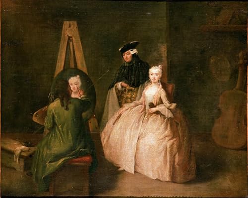 Impression sur toile l'atelier de Pietro Longhi pour chambre