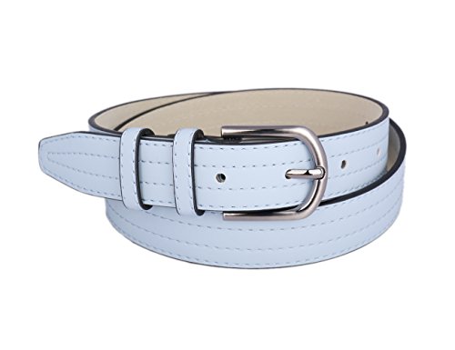 Womens Belt for Jeans Metal Buckle Vintage Plain Solid
