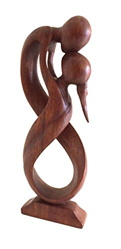 OMA Love Statue Unity and Hug Forever Indivisible Love Abstract Art Wooden Statue, Collector's Quality, XL Size Brand