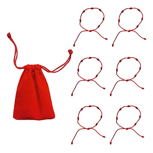Pandiui23 Pulsera Roja 7 Nudos Ajustable Pulsera Hilo Rojo de la Suerte Unisex Amuleto Hilo Rojo Pulsera Parejas Pulsera Amistad (rojo)