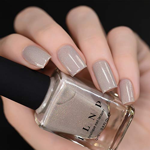 Image of ILNP Set in Stone - Creamy Greige Holographic Nail Polish