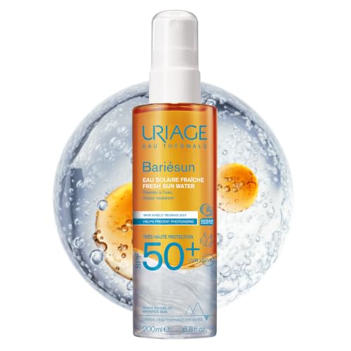 Uriage - Bariesun Fresh Sun Water SPF50+ 200ml - With Thermal Water - Help Prevents Photoaging - Sensitive Skin - High SPF Protection, Water Resistant - Dermatologist Recommended - 200ml