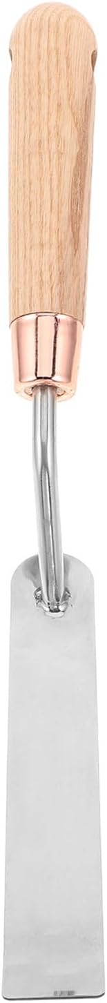 Didiseaon Baseball Base Digging Tool with Stainless Steel Scoop and Ergonomic Wood Handle for Field Maintenance and Training Effortless Digging Portable Baseball Softball Equipment