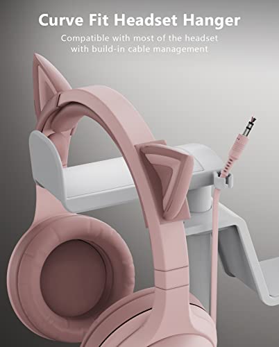 Miikare Controller Holder 6 Tiers With Headphone Holder, Adjustable Gaming Controller Headset Stand, Game Controller Stand For All Xbox Ps4 Ps5 Switch Pro Crontroller Gaming Accessories - White #TOP4