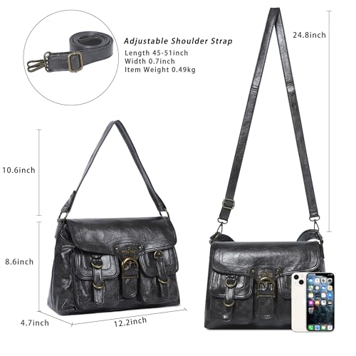 Image of Angel Kiss Purses and Handbags for Women,Vegan Leather Hobo Purses Crossbody Hobo Bag Tote Satchel Handbags