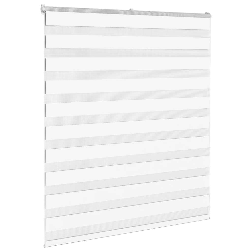 Doppia tenda avvolgibile per finestra, colore bianco, 135 x 100 | Tenda a doppio strato per camera da letto e ufficio: protezione flessibile per la privacy con morsetto o viti.