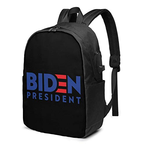 Joe Biden 2020 für Uns Präsident USB-Rucksack Handgepäck 17 in Laptop-Rucksack für Travel School Business