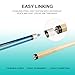 HomeSeason Pack Pool Cues 58 inch Pool Cue Stick with 13mm Fiber Leather tip 20oz 4-Colors for Beginner, Commercial and Home Entertainment
