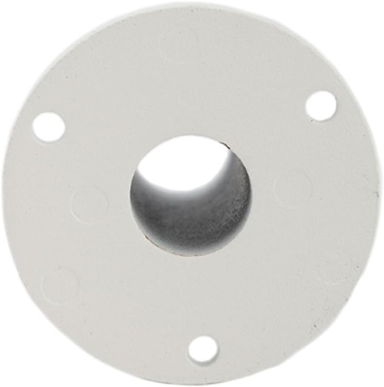 Deckorators Textured White Straight Aluminum Wall Mount (with Screws and Beauty Rings)