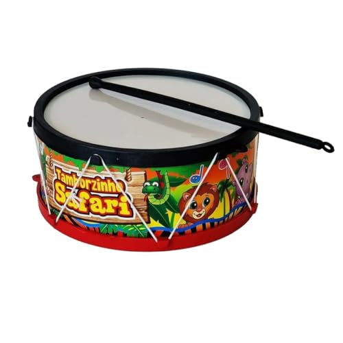 Tambor Infantil Brinquedo Educativos Grande Para Crianças Tamborzinho Bateria Musica Menino Menina I
