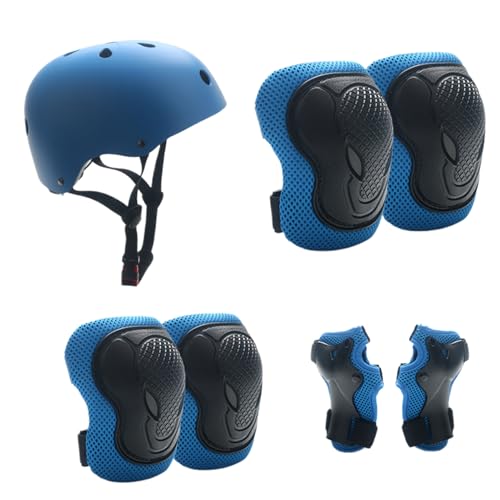 Casque de vélo pour enfants et protections de roller réglables pour tout-petits