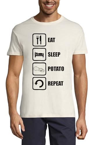 T-shirt patate homme coton respirant contre la chaleur et l'ennui