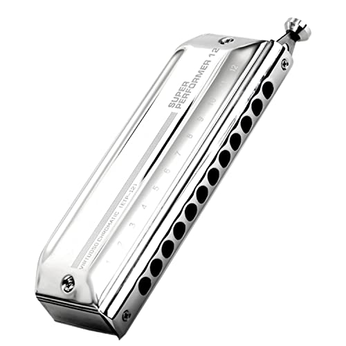 MEIeynt Harmonica, 12 Trous 48 Tons Orgue à Bouche Clé De C Acier Inoxydable Mini Blues Harmonica Cadeau Parfait pour… - Les Beatles, Paul McCartney, John Lennon, RIngo Starr, George Harrison MEIeynt Harmonica, 12 Trous 48 Tons Orgue à Bouche Clé De C Acier Inoxydable Mini Blues Harmonica Cadeau Parfait pour…
