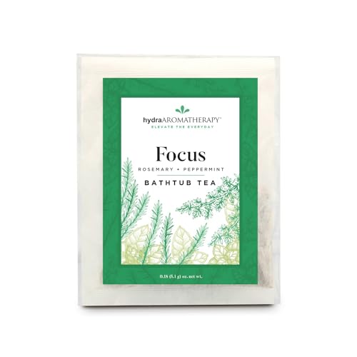 Image of hydraAromatherapy Bathtub Tea in Focus, 1 Count (Pack of 1), Green