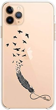 Transparent Cover for Samsung Galaxy S20 Ultra Feminine Feather Infinity