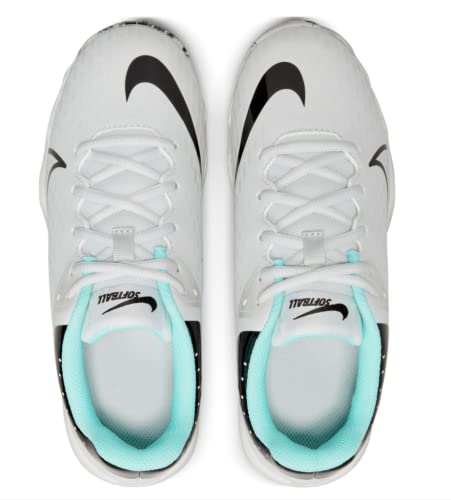 Nike Hyperdiamond 4 Keystone (Gs) Kids Softball Cleats (Photon Dust/Black-Smoke Grey, Numeric_11) #TOP3
