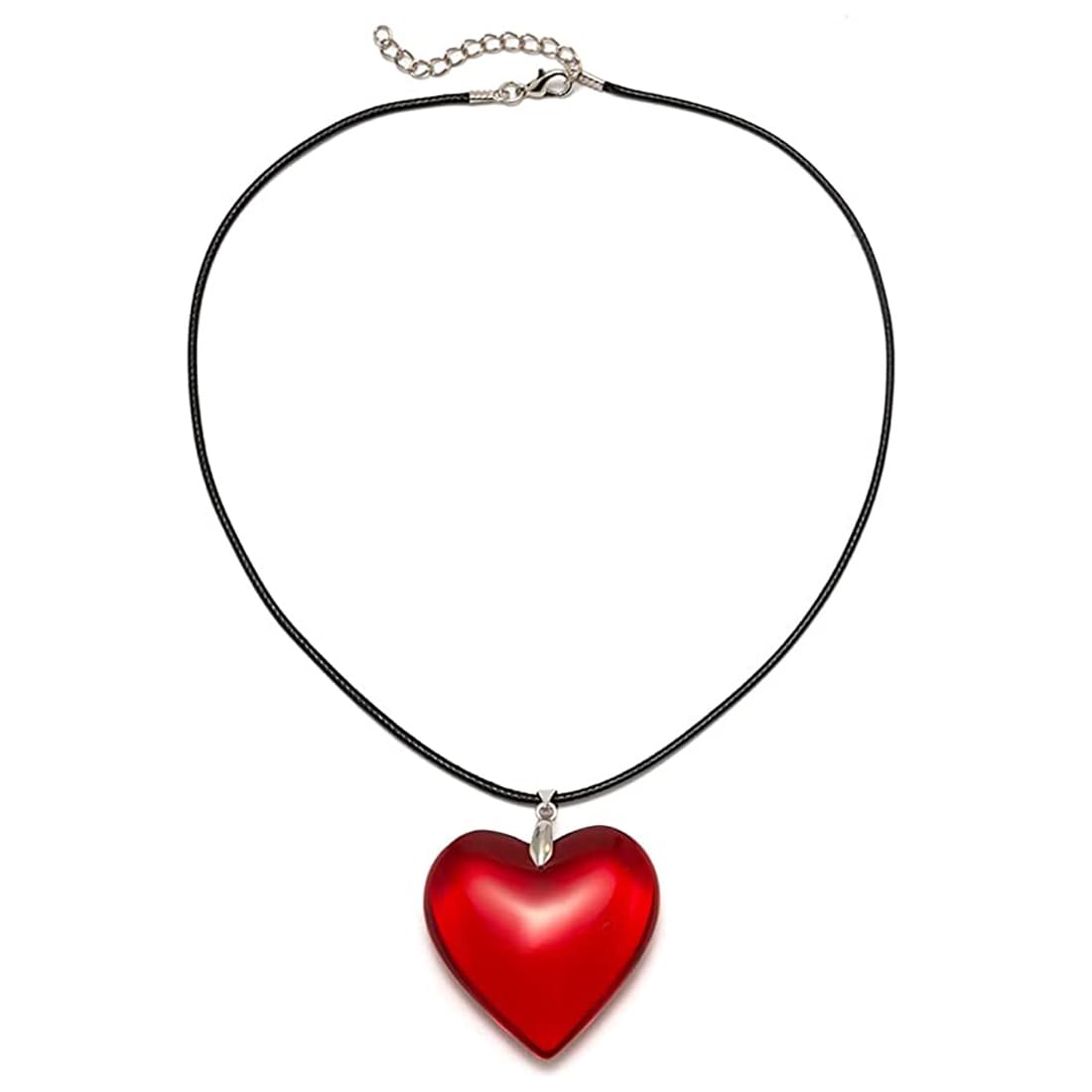 Collana girocollo a strati con cuore in oro gonfio per le donne