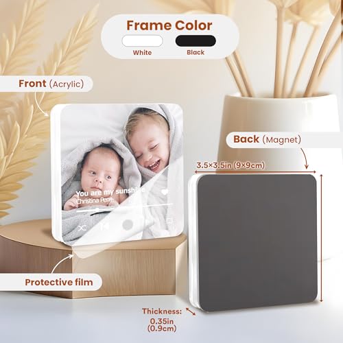 Imán Decorativo Personalizado para Día del Padre 3" x 3" miniatura 5