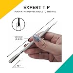 Rui Smiths Pro Cuticle Pusher with 2 Ends - Stainless Steel Manicure Tool - Style 106 - Image 5