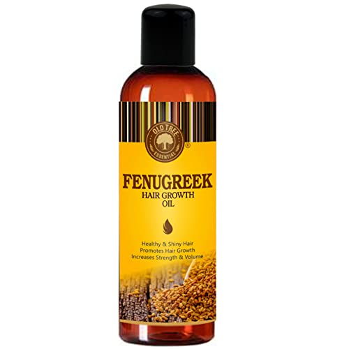 Old Tree Fenugreek Oil for Hair Growth (100ml Methi Oil) - Anti-Dandruff, Hair Fall Control Oil for Women and Men - Carrier Oil for Skin Care and Moisturising Dry Skin