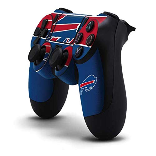 Skinit Decal Gaming Skin Compatible with PS4 Pro/Slim Controller - Officially Licensed NFL Buffalo Bills Zone Block Design